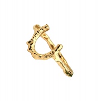 HORSESHOE MELT YELLOW GOLD RING