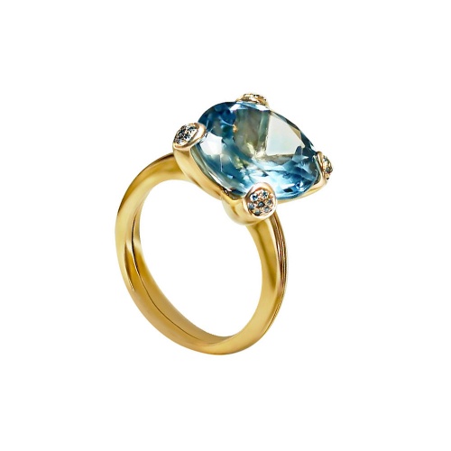 CLASSIC AQUAMARINE RING 