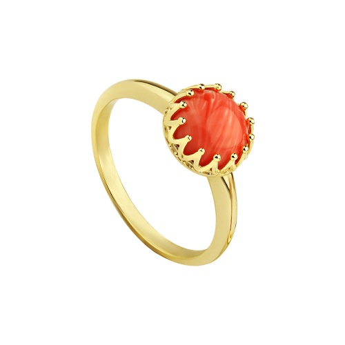 CORAL CROWN RING 