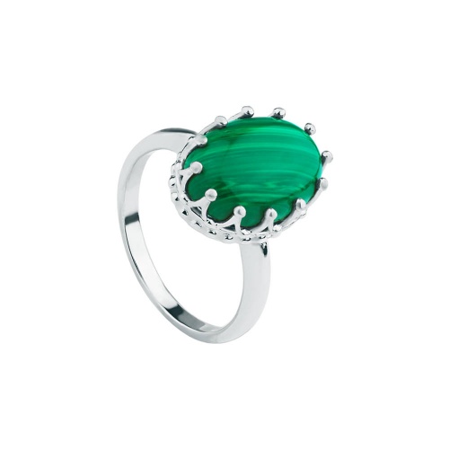 MALACHITE CROWN RING 