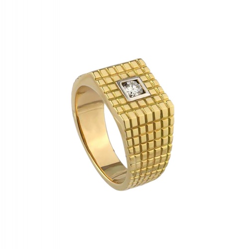 MENS SQUARE MOTIF RING