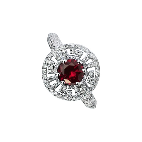 RUBY PIRRO MOTIF PAVE RING