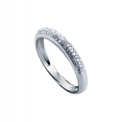 TRIPLE PAVE HALF ETERNITY BAND