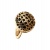 BLACK ONYX NET ROSE GOLD RING