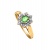 EMERALD OVAL HALO YELLOW GOLD RING