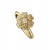 FLORAL ANTIQUE YELLOW GOLD RING