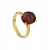 RUBY CLASSIC OVAL YELLOW GOLD RING