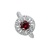 RUBY PIRRO MOTIF PAVE RING